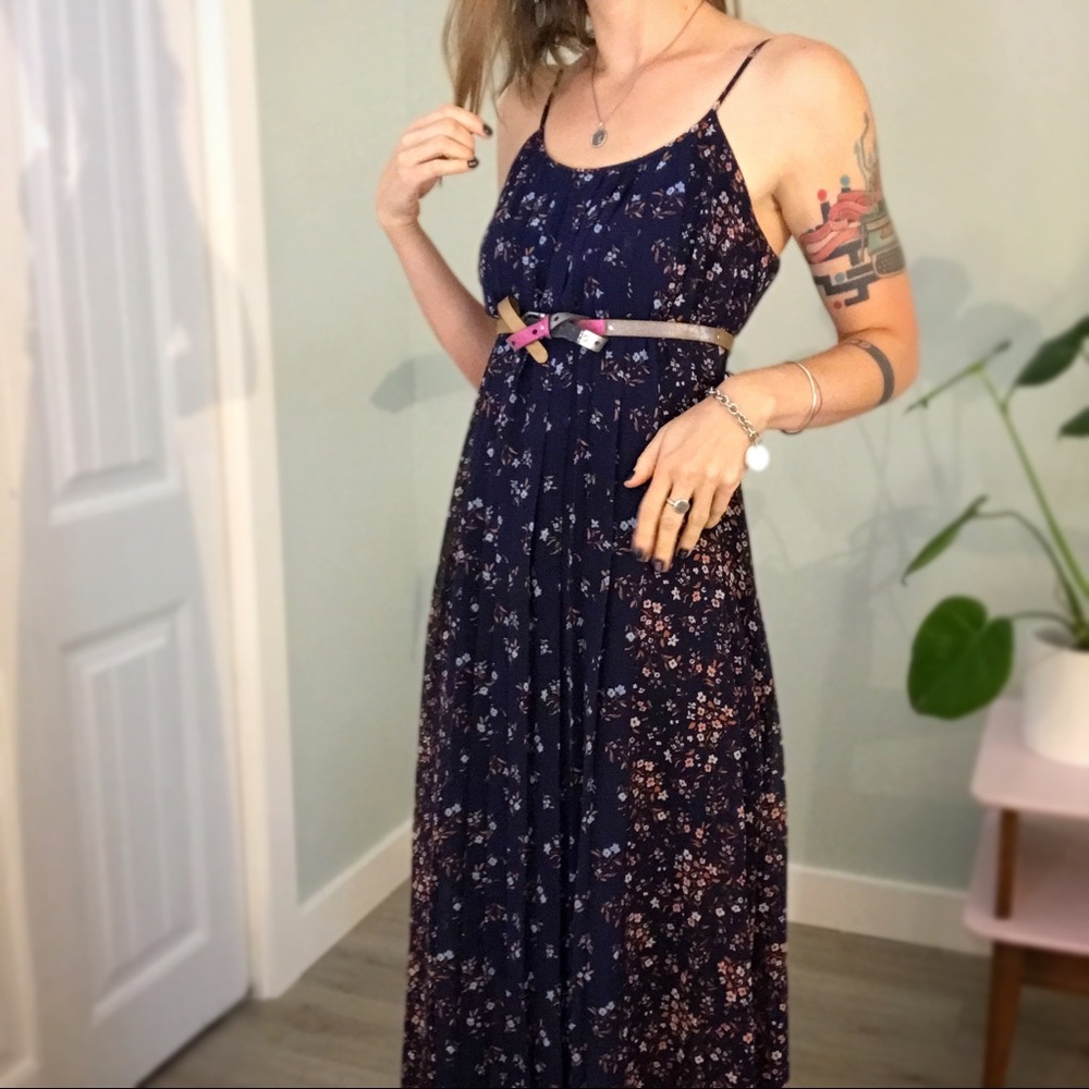 Motherhood Maternity Sheer Floral Maxi Dress - EUC